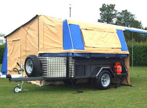 Carrello tenda Go-Gecko aperto